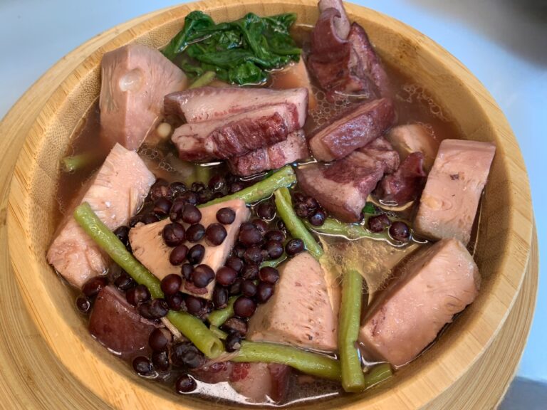 Instant Pot KBL (Kadios, Baboy, Langka) / Filipino Pork Stew with Black Pigeon Peas and Young Jackfruit